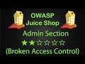 Admin Section - Broken Access Control