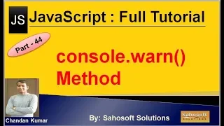 console warn with Examples JavaScript Full Tutorial in Hindi