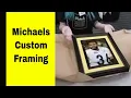 Michaels custom framing for the man cave