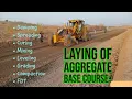 Aggregate Base Course laying on site ABC laying Road Construction Steps in laying of ABC