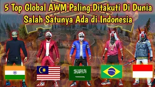 Download 5 Top Global AWM Paling Ditakuti Di Dunia Salah Satunya Dari Indonesia || Top Global AWM Free Fire MP3