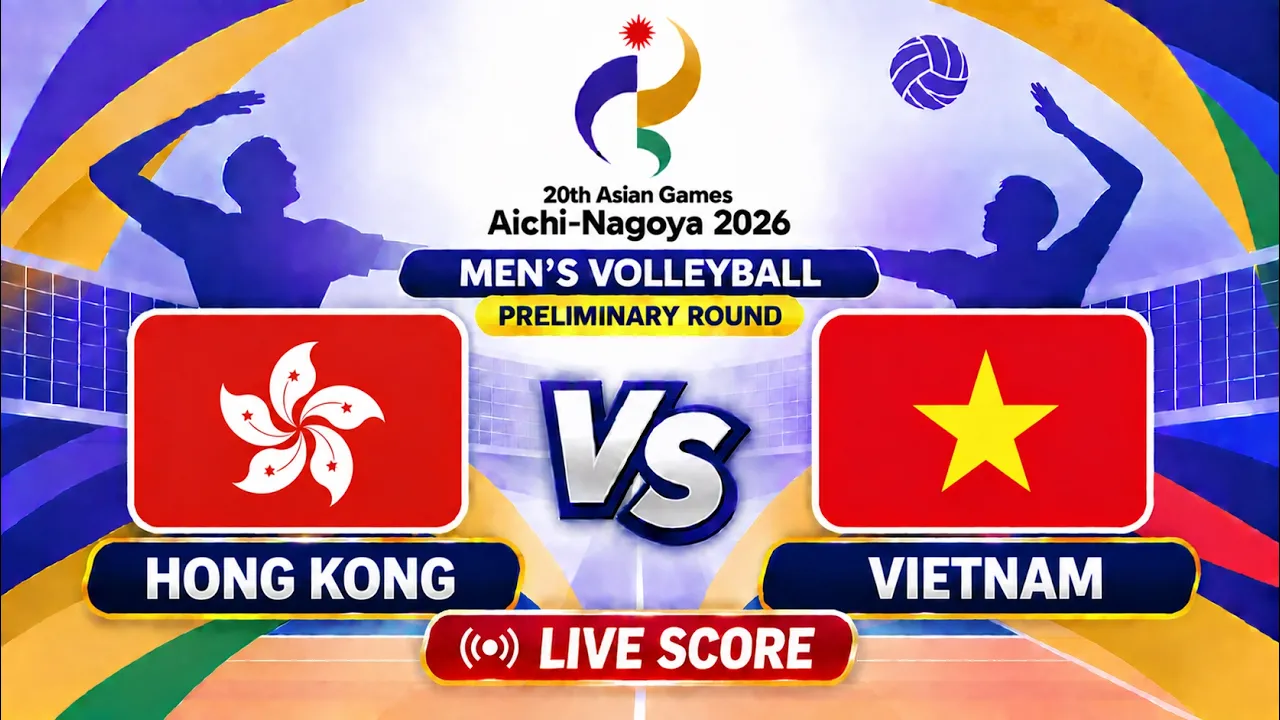 🔴 LIVE | HONG KONG vs VIETNAM - Asian Games 2026 Men's Volleyball | Livescore Volleyball