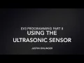 EV3 Programming - Using the Ultrasonic Sensor