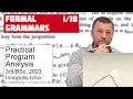 PPA Formal Grammars program analysis crash course