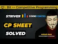 Bit CodeForces Striver CP Sheet
