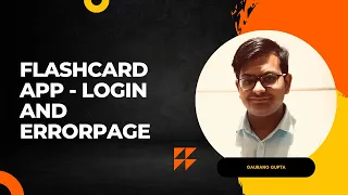 Flashcard app - Errorpage and Login