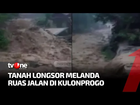 Detik-detik Kulonprogo Diterjang Tanah Longsor Disertai Luapan Air