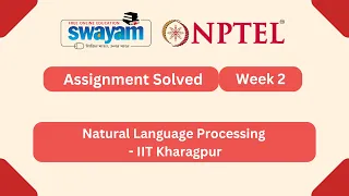 Natural Language Processing Week 2 NPTEL ANSWERS 2026