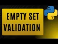 Check if a Set is Empty in Python
