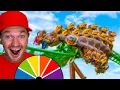 MYSTERY WHEEL Decides Which THEME PARK I Visit - Day 1