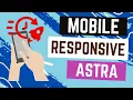 How do I make Astra theme mobile responsive