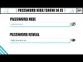 Password in JavaScript With Source Code