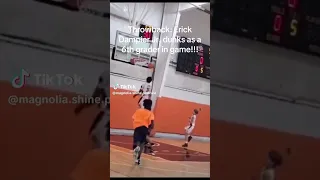 Throwback Erick Dampier Jr dunks as a 6th grader during a game