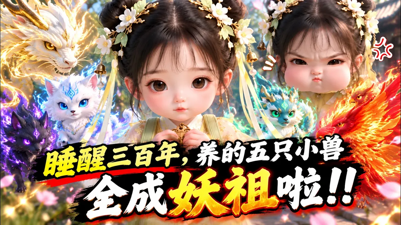 一口气看完丨睡醒三百年,养了五只小兽,全成妖祖啦