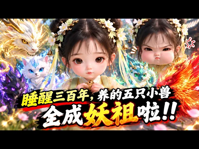 一口气看完丨睡醒三百年,养了五只小兽,全成妖祖啦