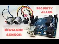 Arduino distance sensor project HC-SR04 Ultrasonic Distance sensor in Arduino projects for beginners
