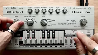 roland tb 303 bass line in action