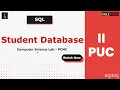 Student Database SQL Program Second PU Computer Science Lab Karnataka In Kannada