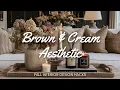 Fall Interior Design Hacks Brown Cream Aesthetic for Autumn