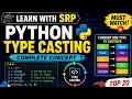 Python Type Casting MCQs Top 20 Important Questions with Answers MSBTE Learn With SRP