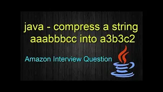 String Compression LeetCode Medium in JAVA Explanation and Code LeetCode 443