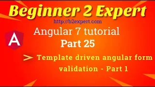 Angular template driven form validation Part - 1