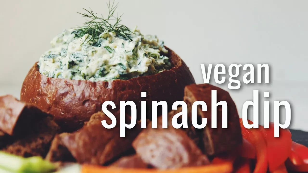 vegan spinach dip   hot for food