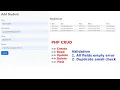 PHP CRUD CRUD Operation using PHP MySQL
