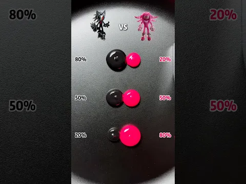 🖤Infinite vs 🩷Knuckles Color Mixing Battle #sonic #infinite #knuckles #colormixing #satisfying