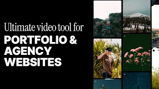 best video tool for video portfolio and agency websites no code 