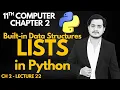 Lists in Python List Data Structure 11th Computer - Chapter 2