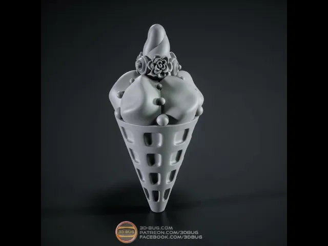 Waffle cone in unicorn style video thumbnail