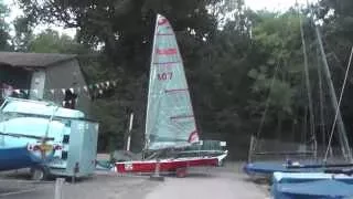 A video walk through / review of Ians Blaze dinghy. 807 a White Formular built Cirrus Mk3a