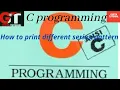 C Programming print program sem