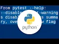 How to suppress py test internal deprecation warnings