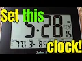 How To Set The Time On The SkyScan Atomic Clock