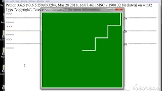 Drawing steps of staircase - Python turtle graphics