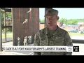 Cadets at Ft Knox for army s largest training