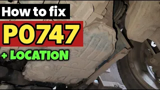 P0747 p0747 pressure control solenoid a stuck on code p0747 p0747 obd2 dtc p0747