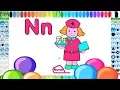 Nurse Coloring Pages For Kids and Letter N Coloring Page Kids Learn to Color a Nurse and Alphabet
