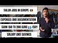 Tailor jobs in Europe Portugal Earnings and savings Documentation