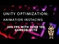 Unity Engine 300FPS with Animation Instancing Optimization Showcase