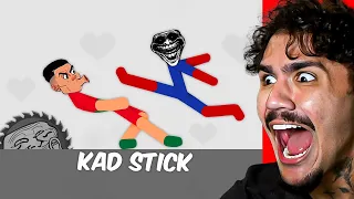 Reagindo aos Melhores Momentos Engraçados de Stickman Dismounting com Phonk