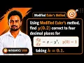 Solve First-Order ODE Modified Euler s Method x y All Steps