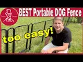 Affordable Dog Fence Install Portable Fence Backyard or RV Camping