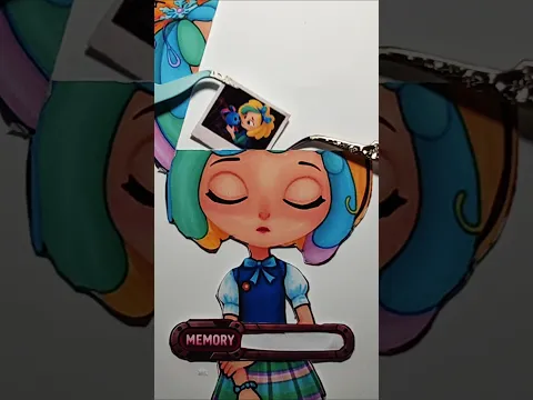WHAT'S INSIDE HER HEAD?! 😱🧠 #craft #diy #handmade #art #stopmotion #coraline