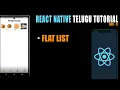 React Native FlatList in Telugu