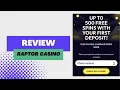 Raptor Casino recension - Spela de hetaste casinospelen online