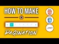 How To Make Pagination HTML CSS jQuery