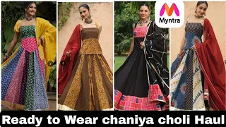 HUGE Myntra Navratri chaniya choli Haul Under Rs-2899/-|Ready to Wear chaniya choli|TipsToTop